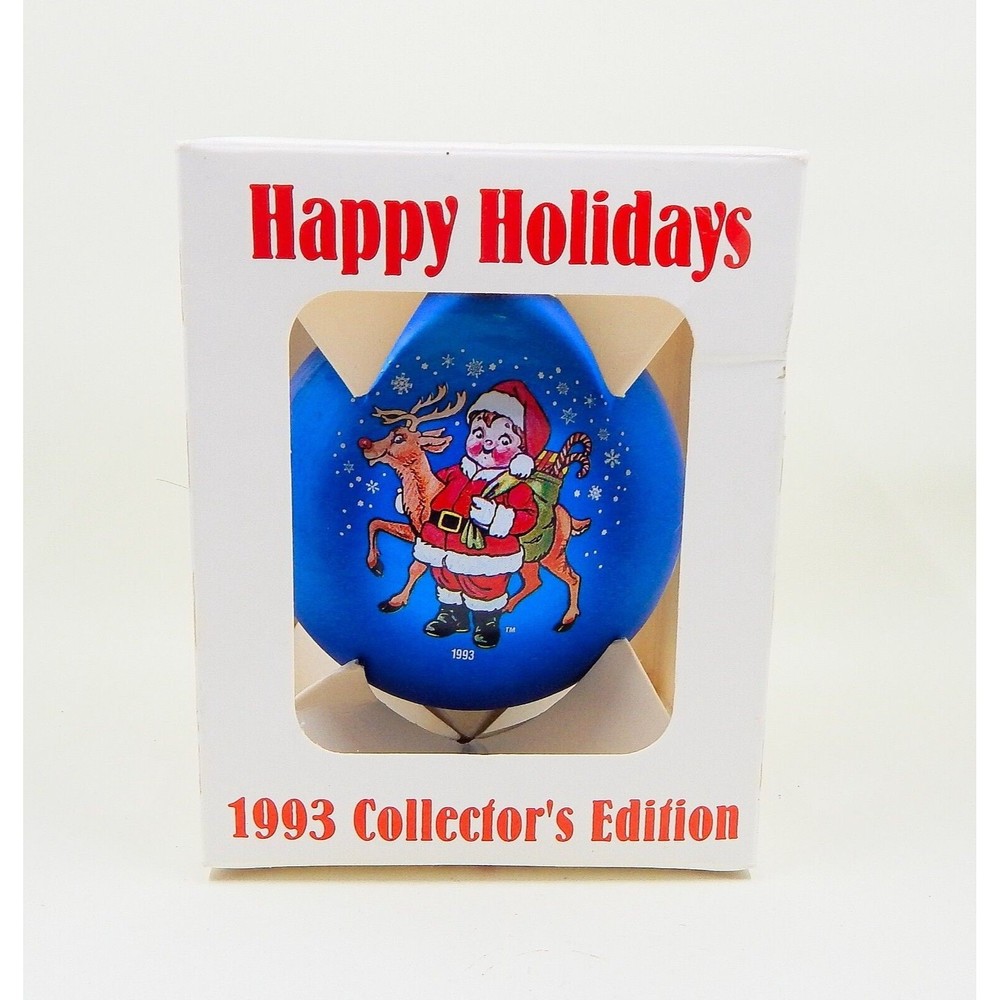 Campbell Soup Kids Santa Christmas Glass Ornament 1993 Collector's Edition